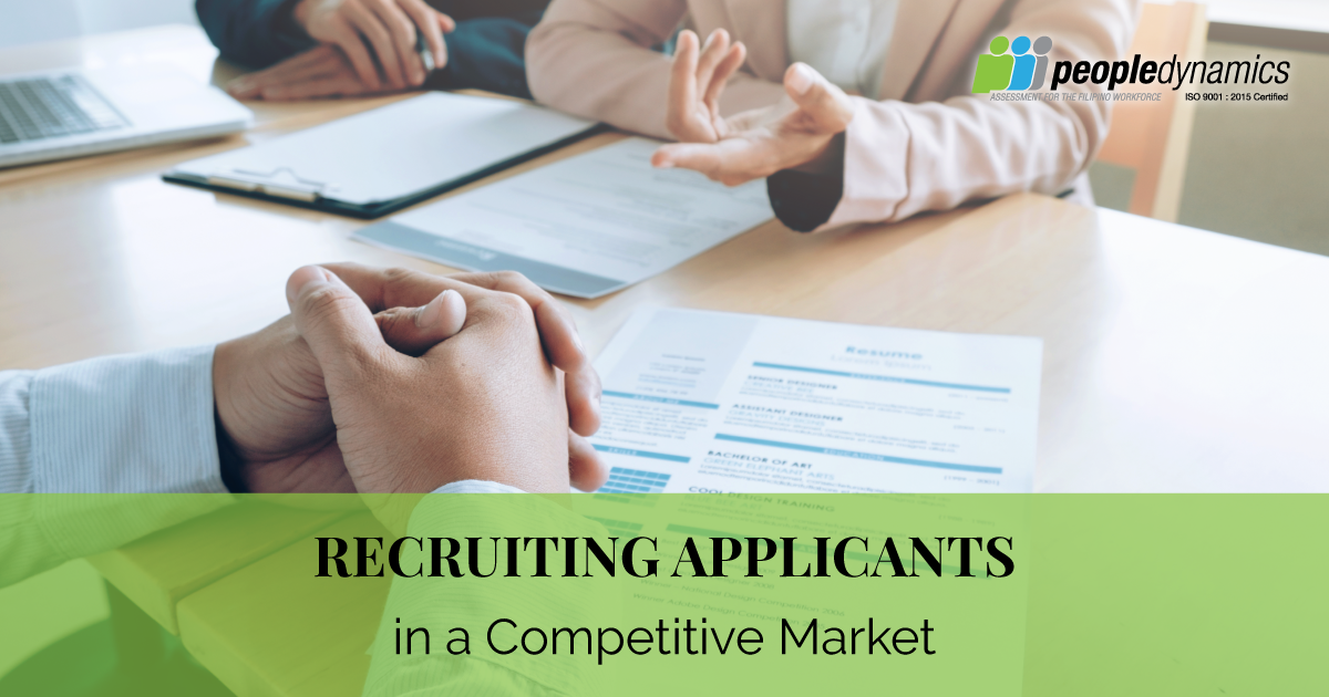 Recruiting Applicants in a Competitive Market