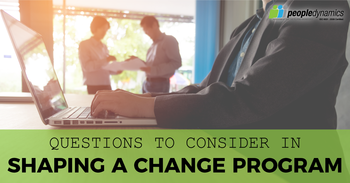 Questions to Shape a Change Program