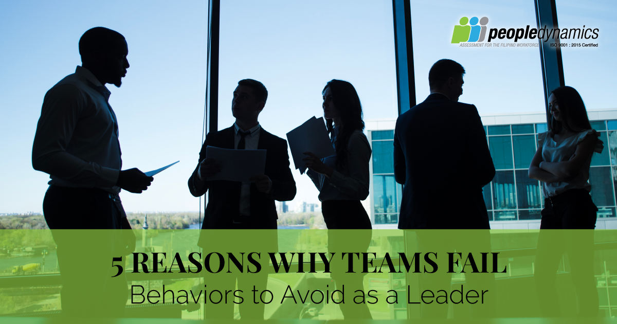 5 Reasons Why Teams Fail