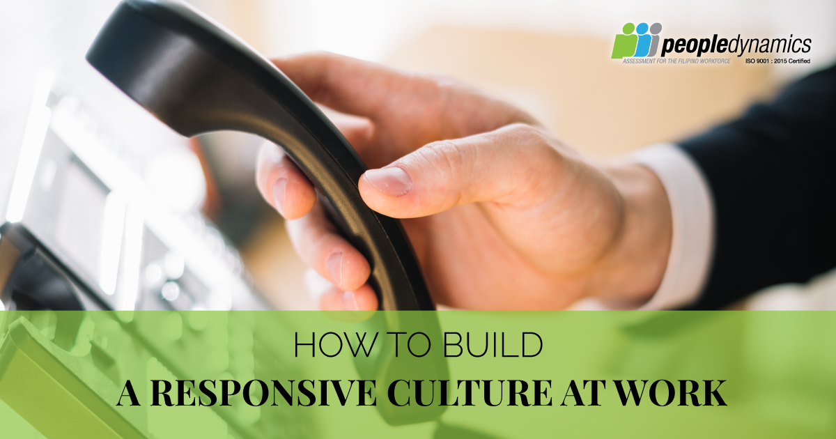 How to build a responsive culture at work