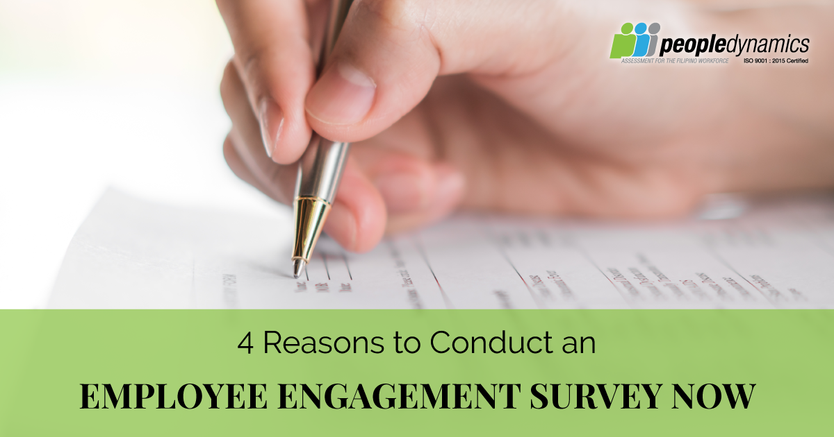 4 Reasons to Conduct an Employee Engagement Survey Now