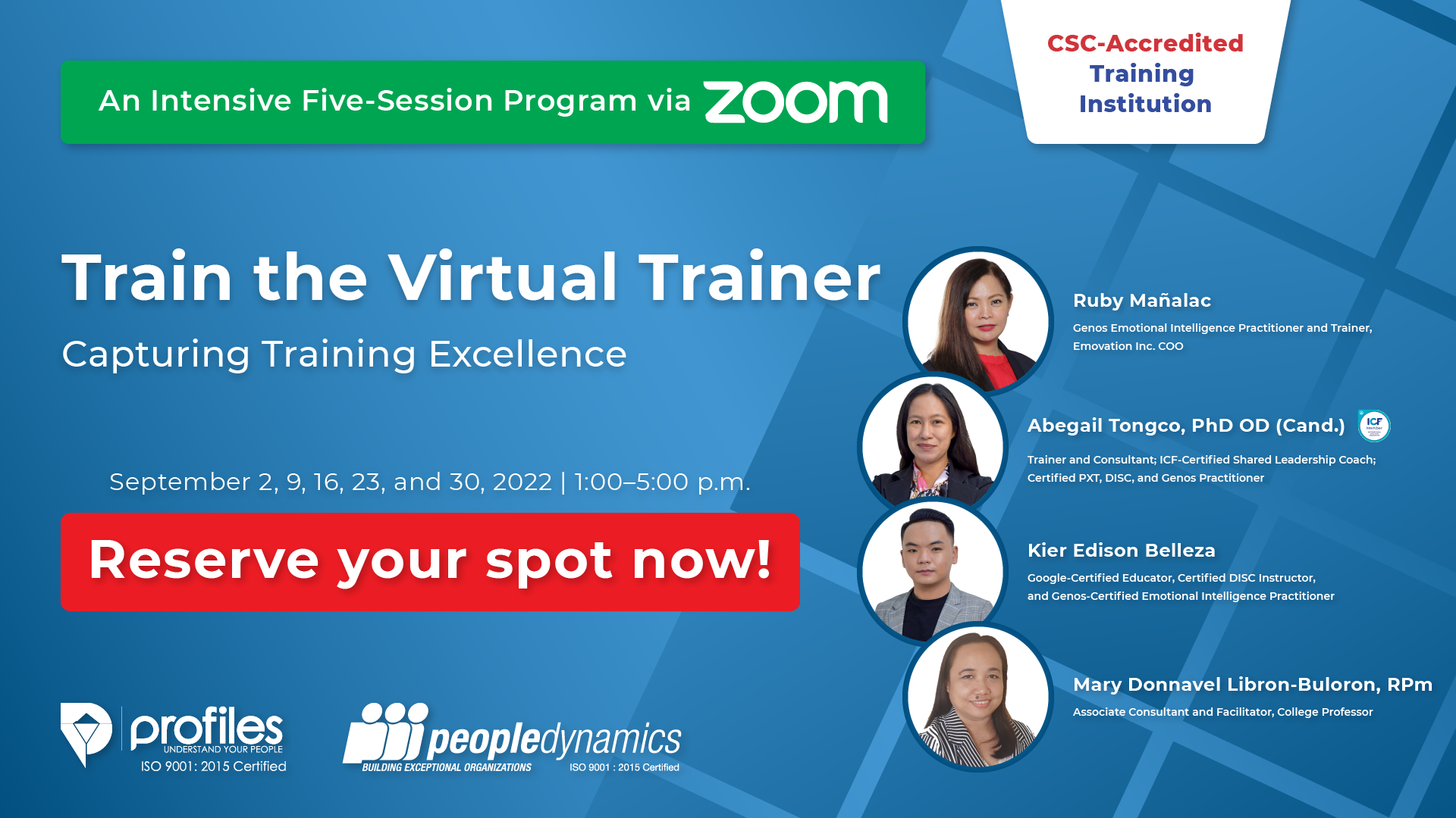 Train the Virtual Trainer: Capturing Training Excellence