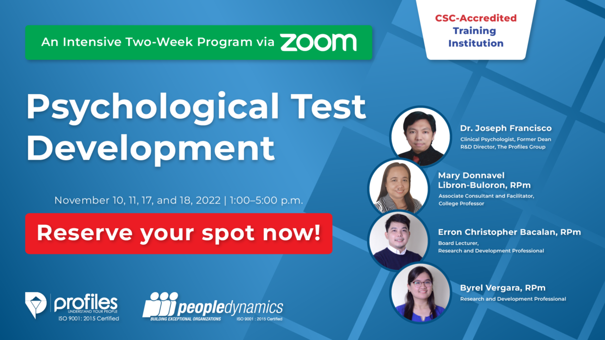 Psychological Test Development People Dynamics, Inc.