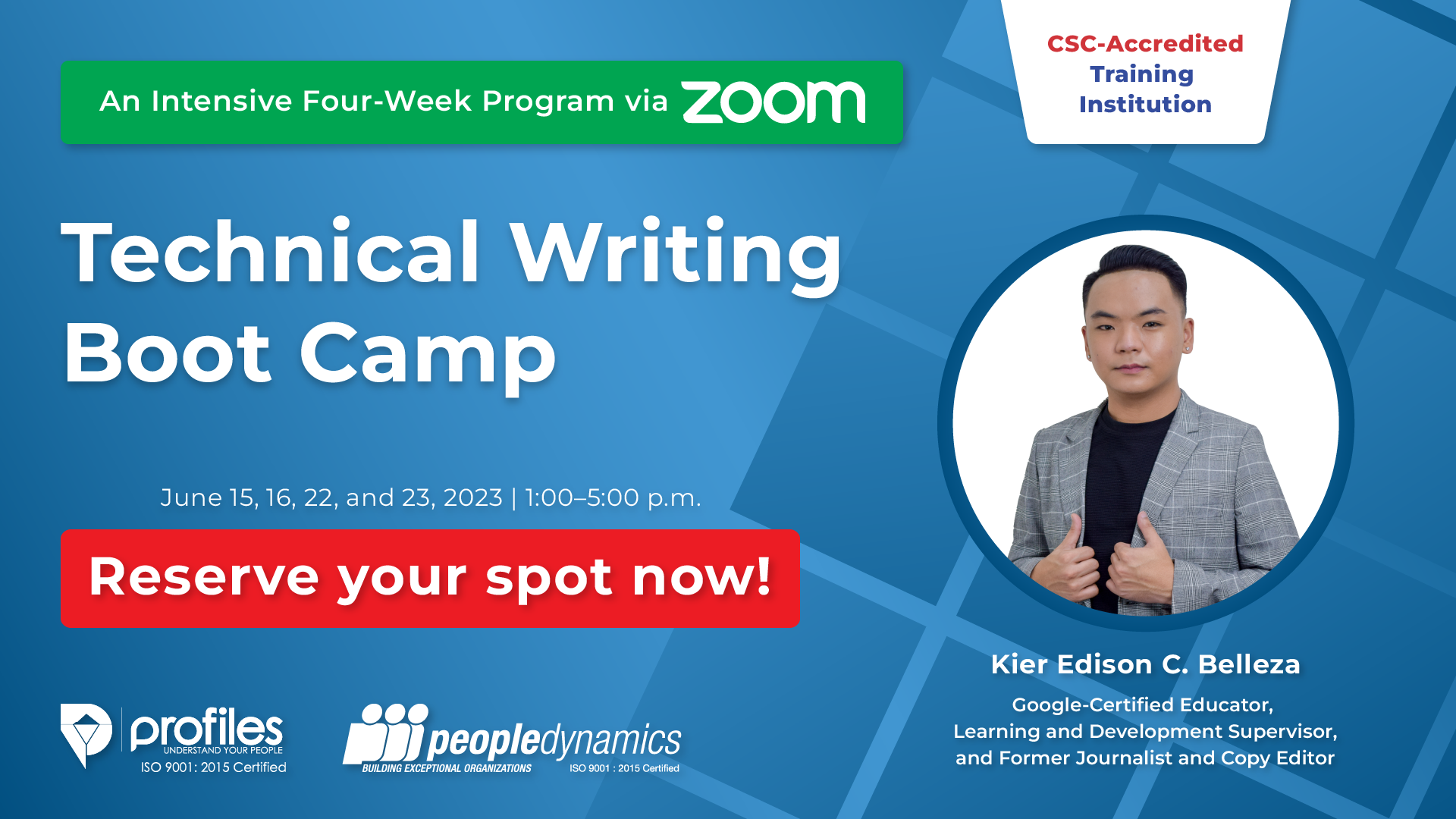 Technical Writing Boot Camp 2023