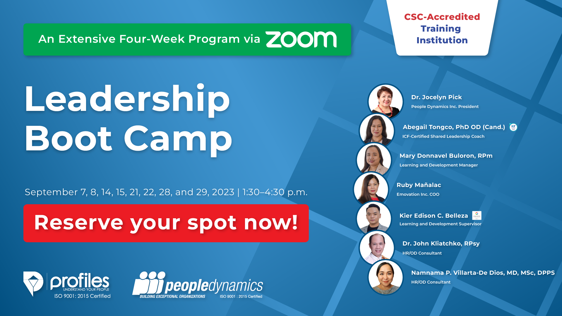 Leadership Boot Camp: A Training Series for Public Servants