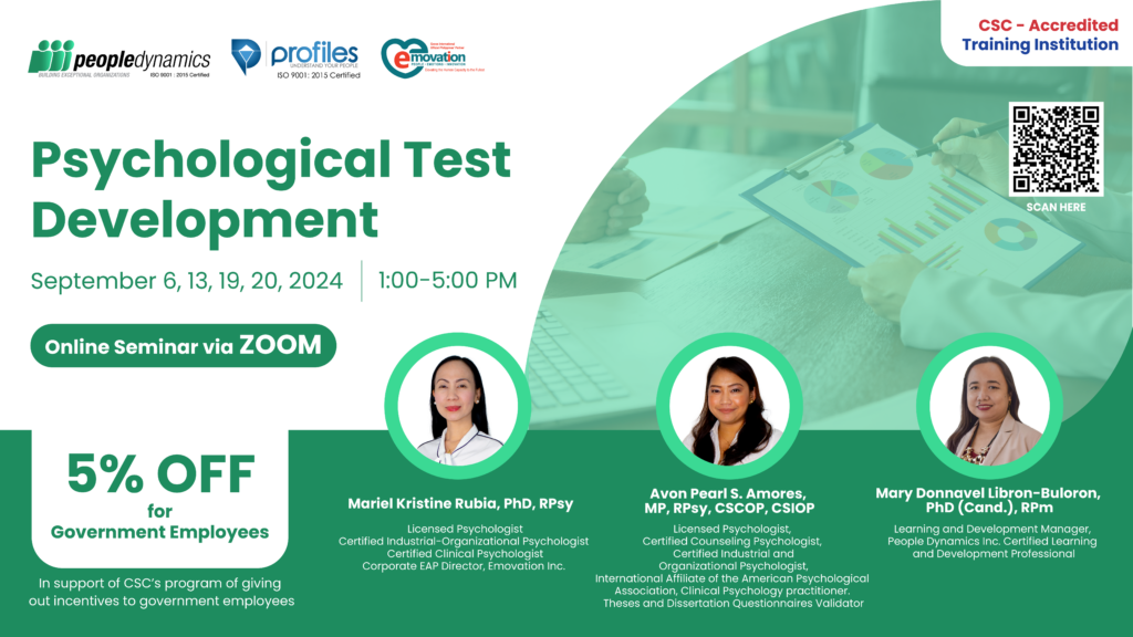 Psychological Testing Course Psychological Test Development | People Dynamics, Inc.